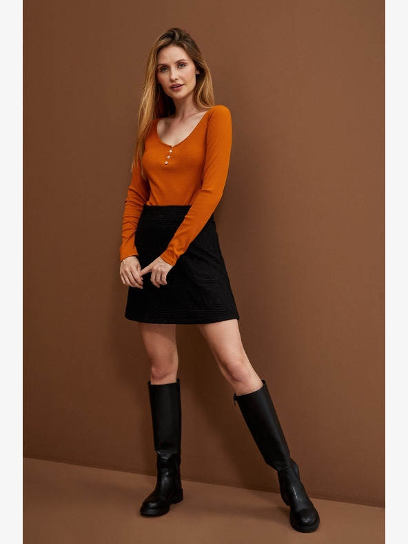 Moodo Černá dámská sukně Moodo