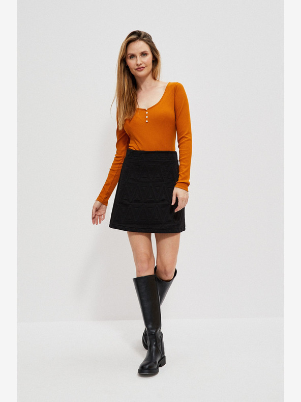 Moodo Černá dámská sukně Moodo