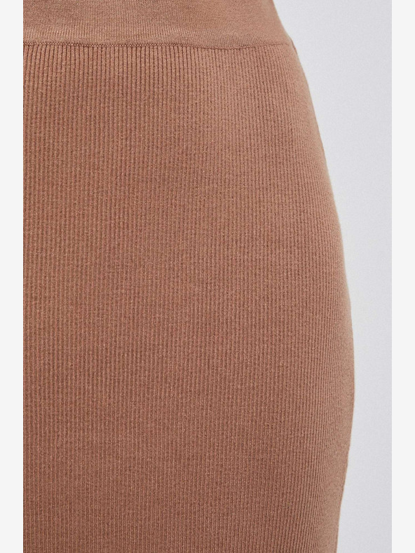 Moodo Hnědá dámská sukně Moodo