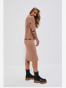 Moodo Hnědá dámská sukně Moodo