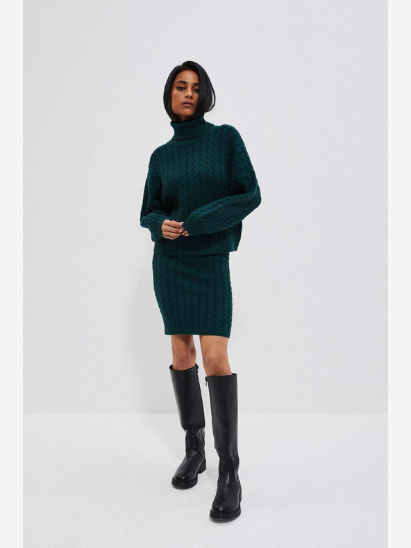 Moodo Zelená dámská sukně Moodo