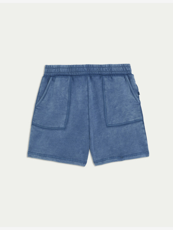 Marks & Spencer Šortky s přiznanými švy, z čisté bavlny Marks & Spencer modrá