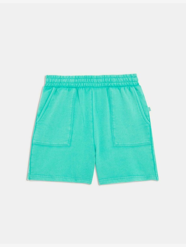 Marks & Spencer Šortky s přiznanými švy, z čisté bavlny Marks & Spencer zelená