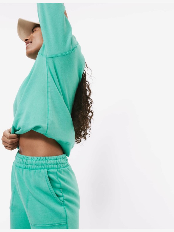 Marks & Spencer Šortky s přiznanými švy, z čisté bavlny Marks & Spencer zelená