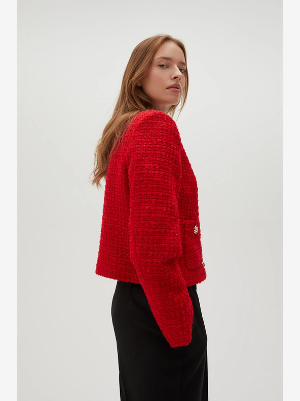 Moodo Červené sako s knoflíky Moodo