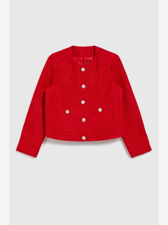 Moodo Červené sako s knoflíky Moodo