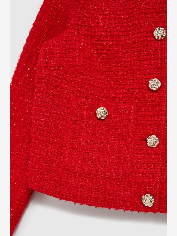 Moodo Červené sako s knoflíky Moodo