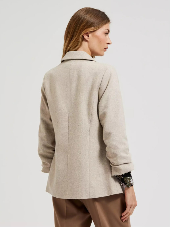 Moodo Béžové dámské sako Moodo