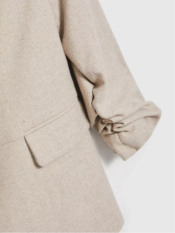 Moodo Béžové dámské sako Moodo