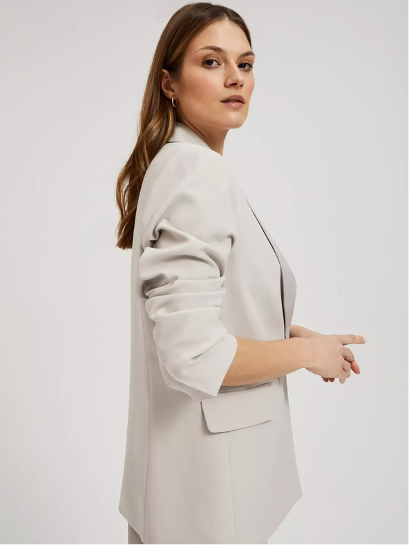 Moodo Béžové dámské sako Moodo