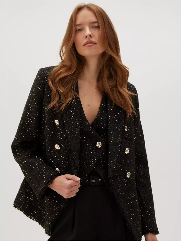 Moodo Černé dámské sako Moodo