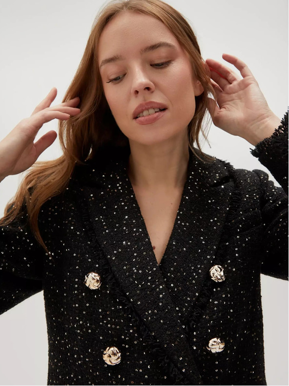 Moodo Černé dámské sako Moodo