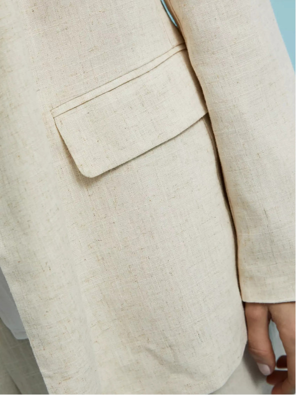 Moodo Béžové dámské sako Moodo