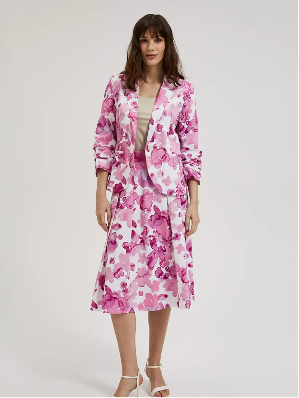 Moodo Růžové vzorované sako Moodo