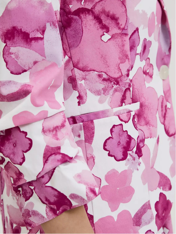 Moodo Růžové vzorované sako Moodo