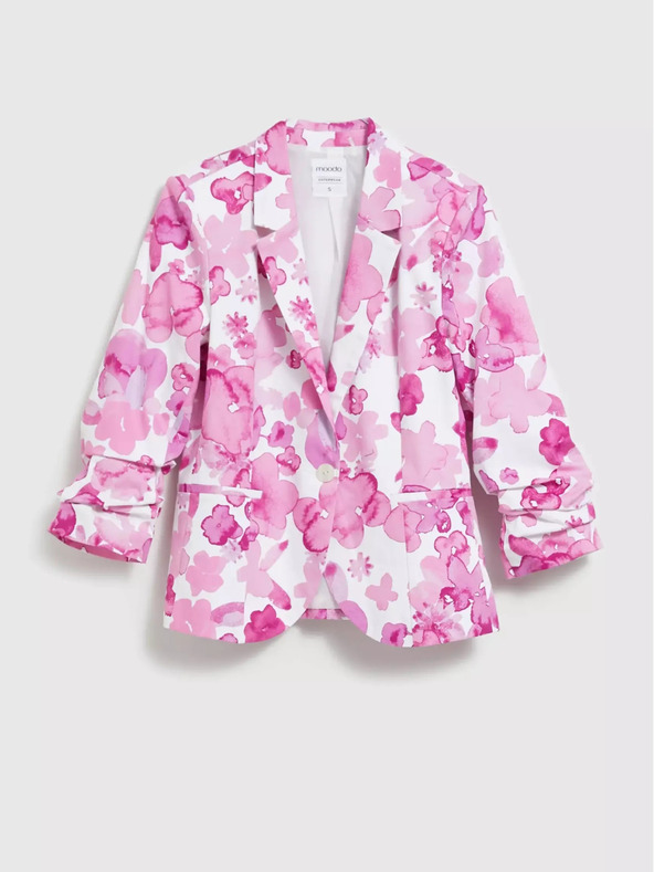 Moodo Růžové vzorované sako Moodo