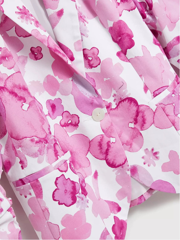 Moodo Růžové vzorované sako Moodo