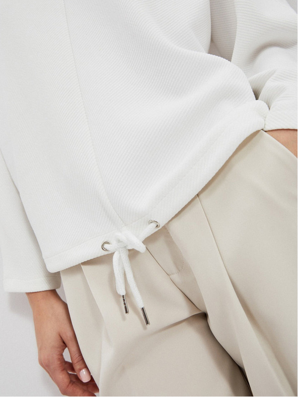 Moodo Bílá dámská mikina Moodo