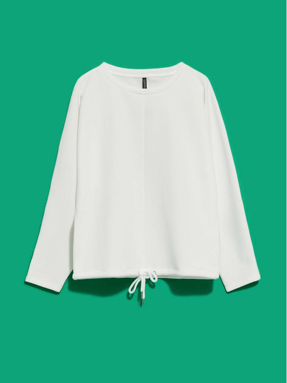 Moodo Bílá dámská mikina Moodo