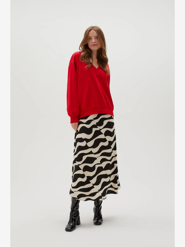 Moodo Červená dámská mikina Moodo