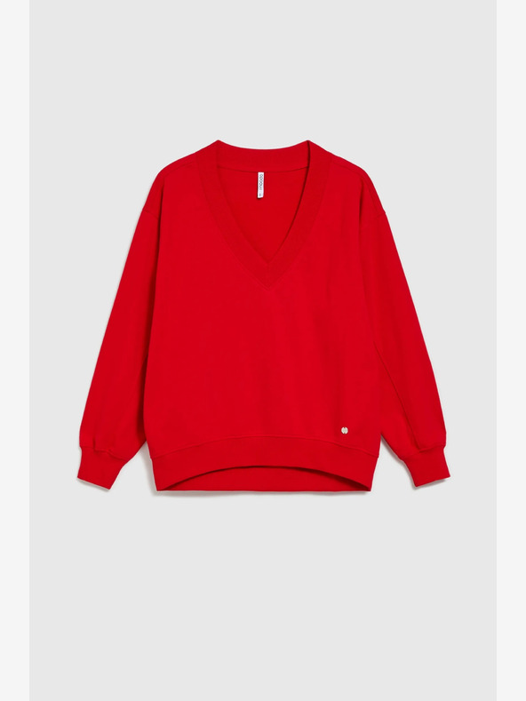 Moodo Červená dámská mikina Moodo