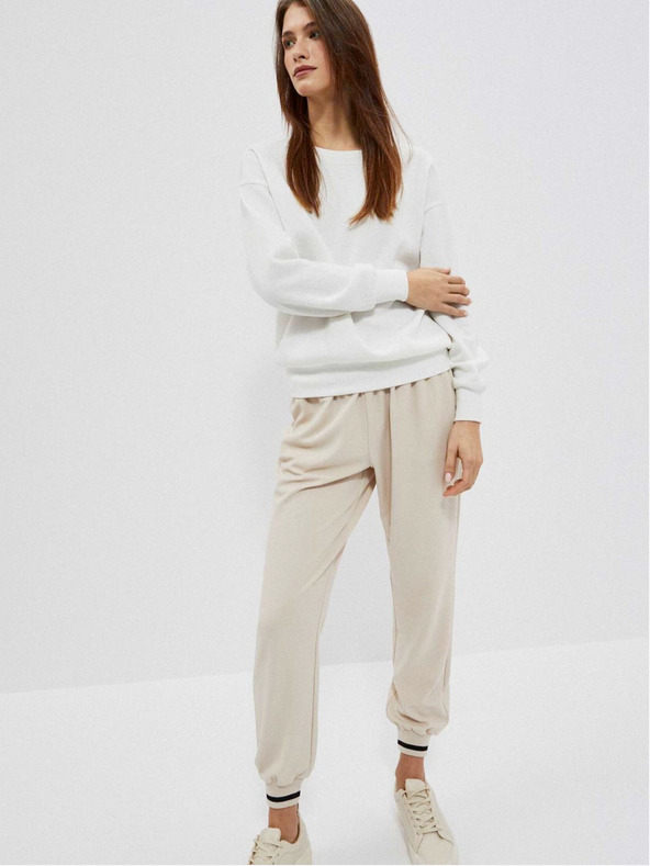 Moodo Bílá dámská mikina Moodo