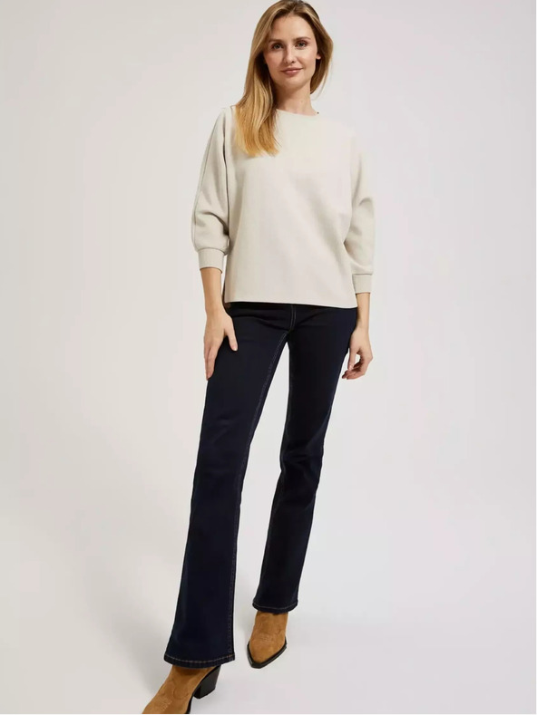 Moodo Béžová dámská mikina Moodo