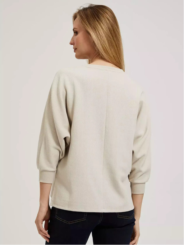 Moodo Béžová dámská mikina Moodo