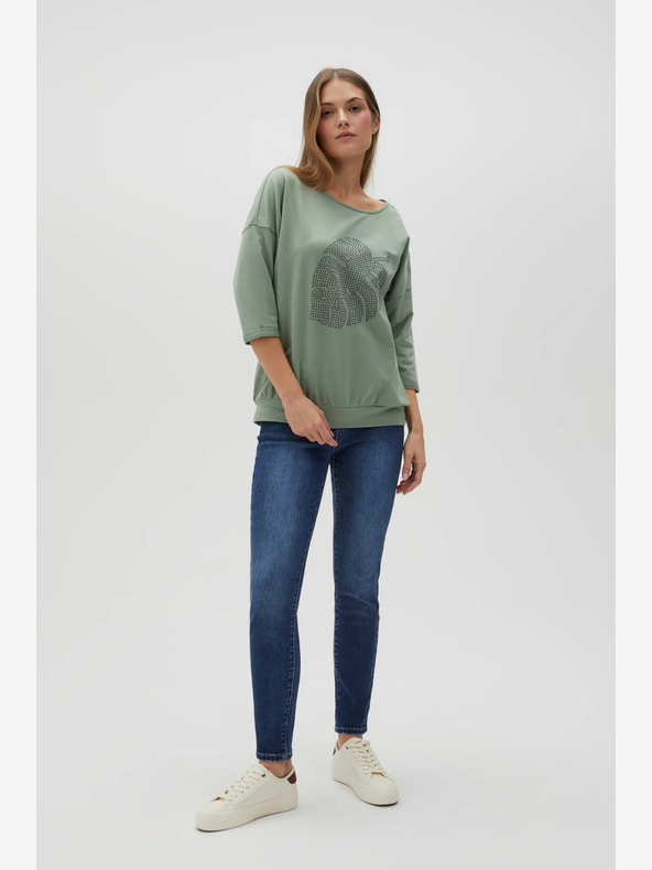 Moodo Zelená dámská mikina Moodo