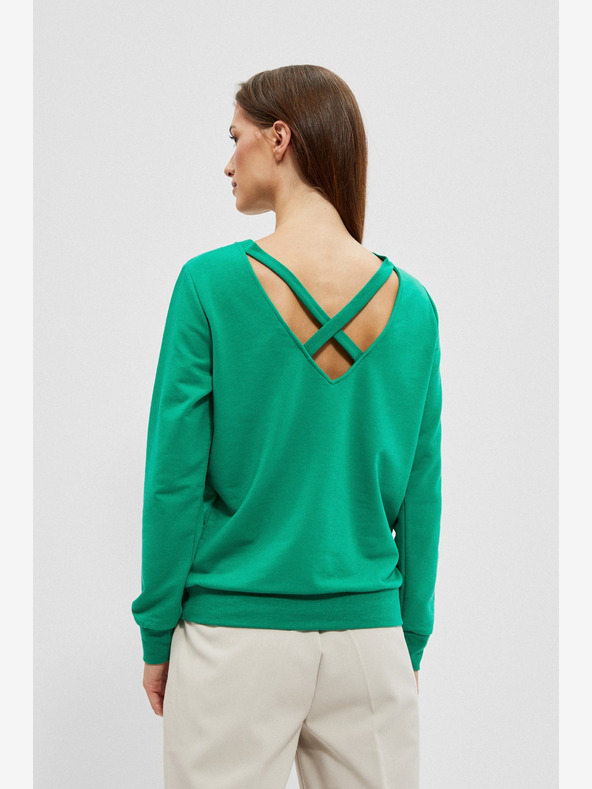 Moodo Zelená dámská mikina Moodo