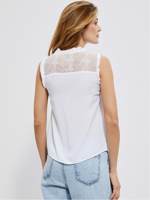 Moodo Bílá dámská halenka Moodo