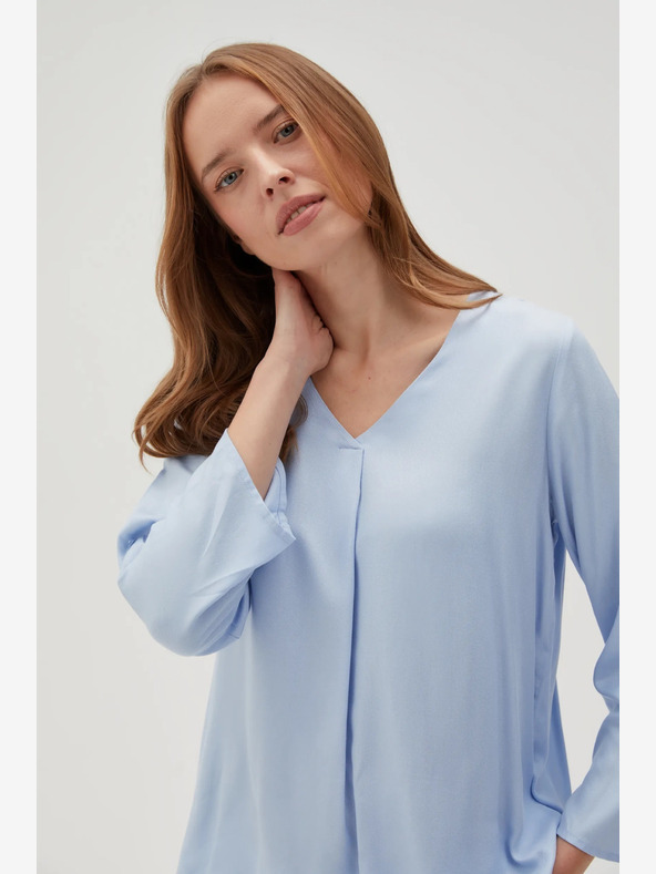 Moodo Světle modrá dámská halenka Moodo