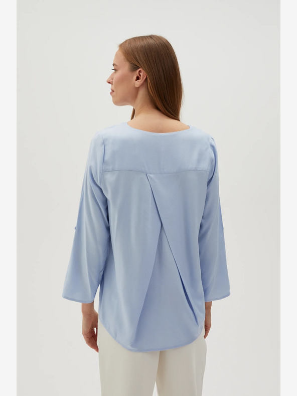 Moodo Světle modrá dámská halenka Moodo