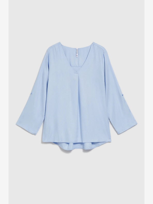 Moodo Světle modrá dámská halenka Moodo