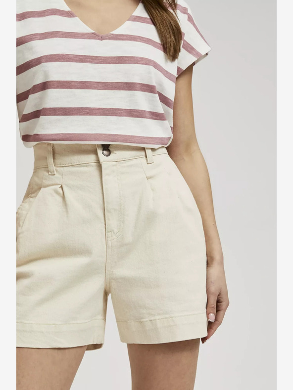 Moodo Béžové dámské kraťasy Moodo