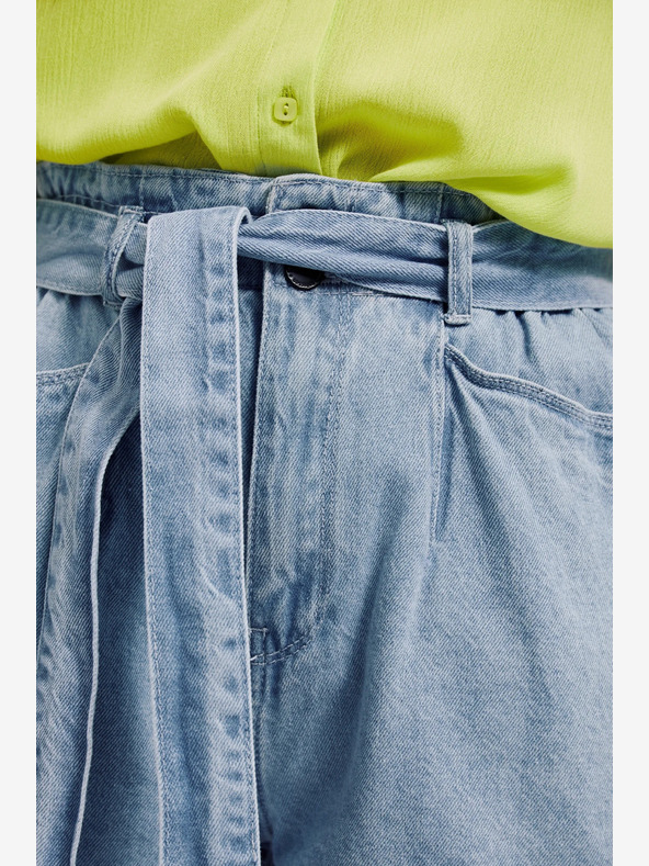 Moodo Světle modré dámské džínové kraťasy Moodo