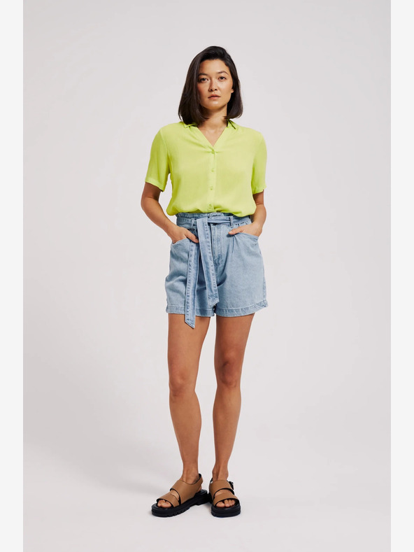 Moodo Světle modré dámské džínové kraťasy Moodo