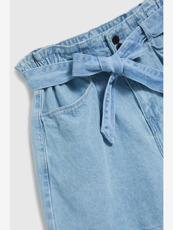 Moodo Světle modré dámské džínové kraťasy Moodo