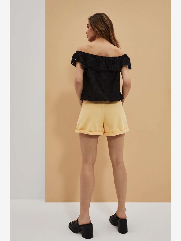 Moodo Žluté dámské kraťasy Moodo