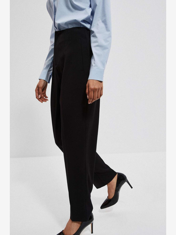 Moodo Černé dámské kalhoty Moodo