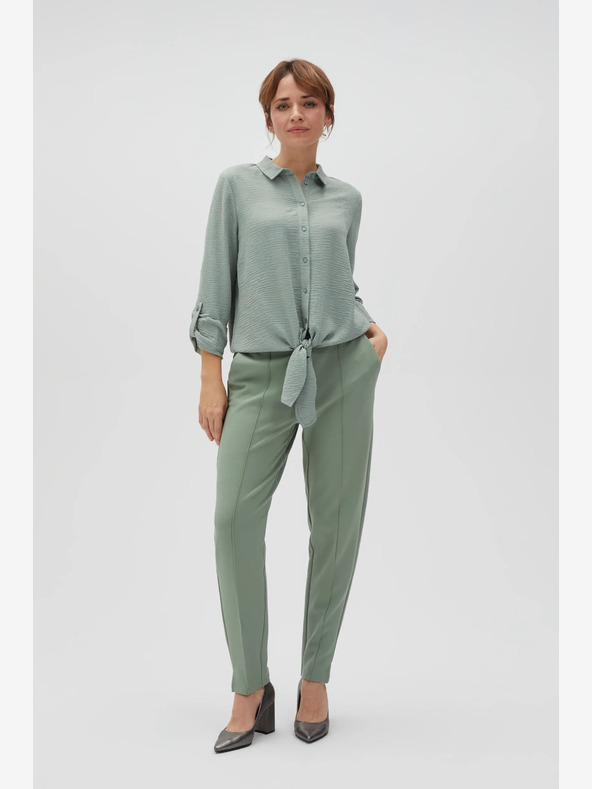 Moodo Zelené dámské kalhoty Moodo