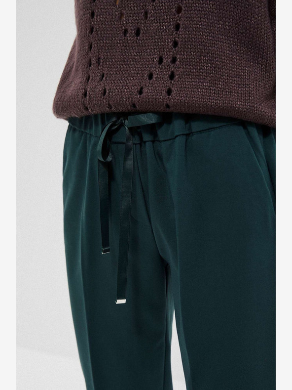 Moodo Zelené dámské kalhoty Moodo