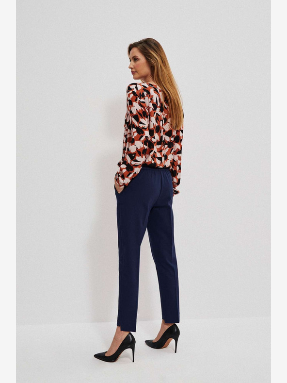 Moodo Tmavě modré dámské kalhoty Moodo