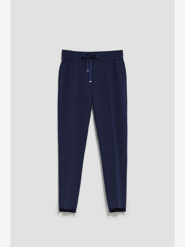 Moodo Tmavě modré dámské kalhoty Moodo