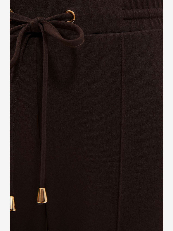 Moodo Hnědé dámské kalhoty Moodo