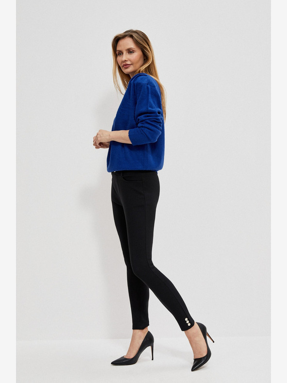 Moodo Černé dámské kalhoty Moodo