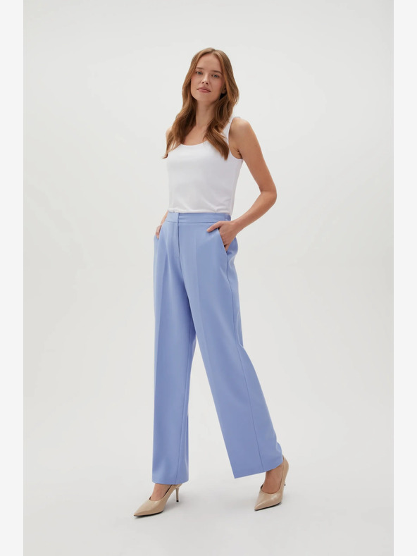 Moodo Modré dámské kalhoty Moodo