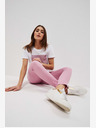 Moodo Růžové dámské kalhoty Moodo