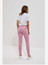 Moodo Růžové dámské kalhoty Moodo