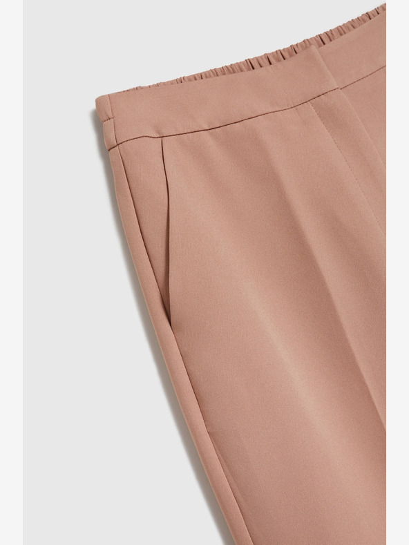 Moodo Hnědé dámské kalhoty Moodo